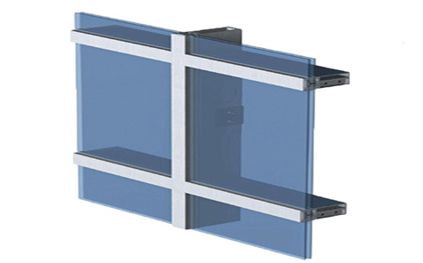 Double/Triple Insulated Fire Glass Facade Curtain Walling Units Self-cleaning Structural Glazing Stick Built System