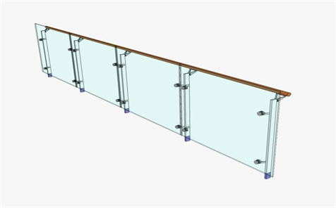 Stainless Steel 304 Heavy Duty Post Glass Railing Balustrade