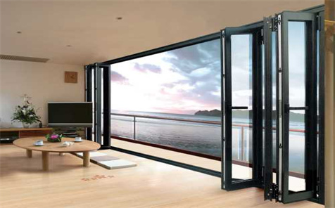 Balcony Hot SaleThermal Break Aluminum Stacking Bifold Door