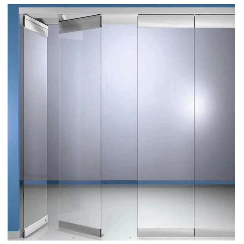 Hanging Bottomless Rail  Folding Storage Sound Insulation Movable glass partition wall