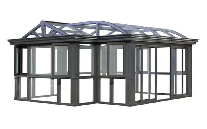 prefabricated house Small 4 Season Glass Room Winter Garden House Aluminum Sunroom prefab house