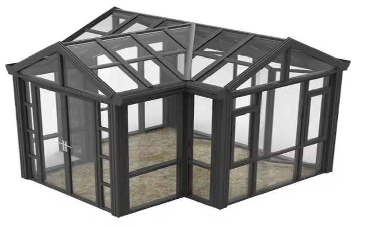 Octagon green houses solarium insulated outdoor glass greenhouse sunroom houses