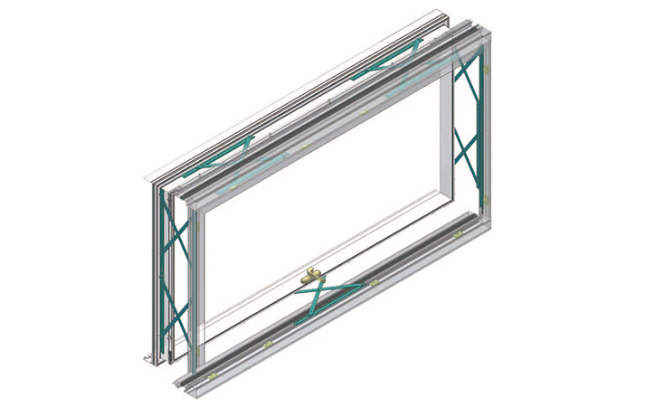 Glass Flat Push Window