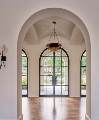 Glass Casement Arched French Windows