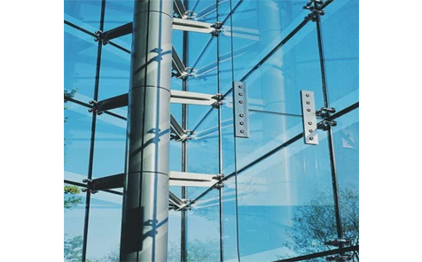 Unitized Frameless Spider Tempered Structural Glass Curtain Wall Facade