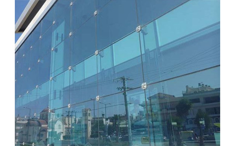 Unitized Frameless Spider Tempered Structural Glass Curtain Wall Facade