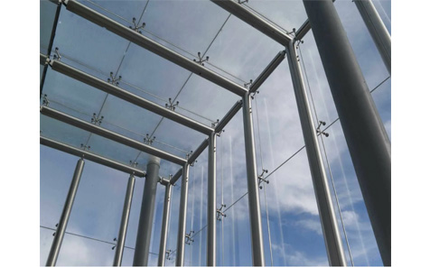 Aluminum Alloy Glass Roof Wall Waterproof Outside Spider Glass Curtain Wall