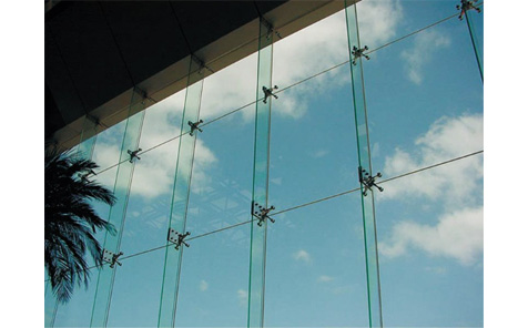 Aluminum Alloy Glass Roof Wall Waterproof Outside Spider Glass Curtain Wall