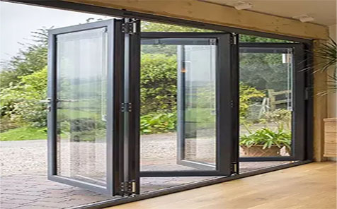 Bi Folded Toughened  Aluminium Glass Doors for Home