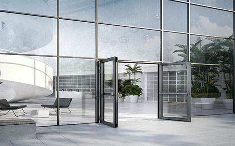 Fully Wall Hinged Frameless Swing Glass Hinged Door