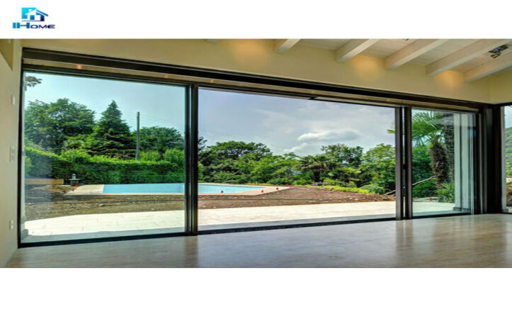 Thermal Break Double Large Glass Aluminum Sliding Doors