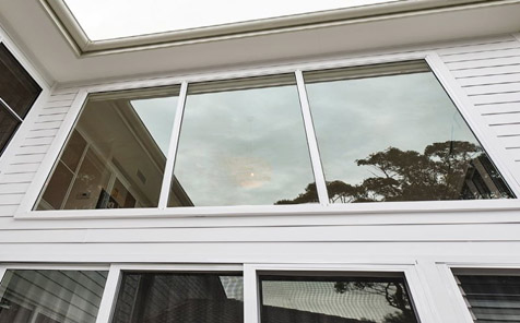 Customized Double Glass Fixed Window Corner Profile Aluminium