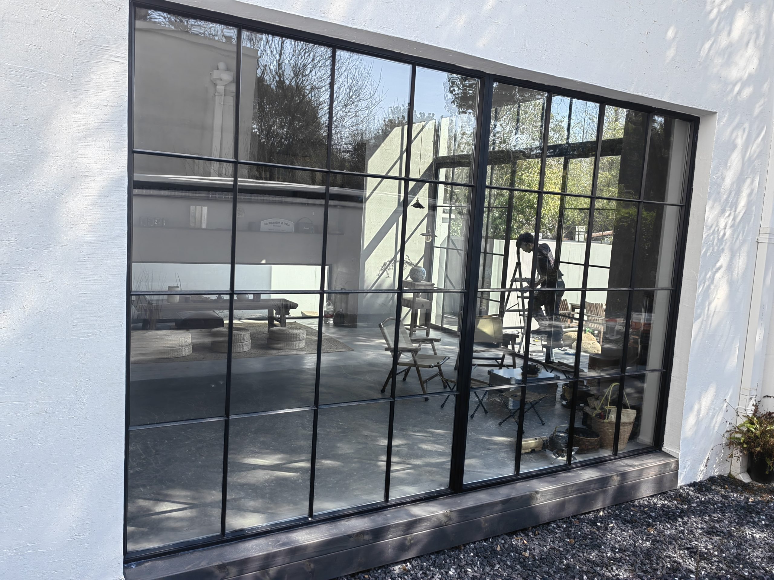 Steel door with lowE glass