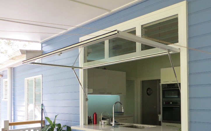 Aluminum Glazed Awning Windows for Kitchen with good airflow