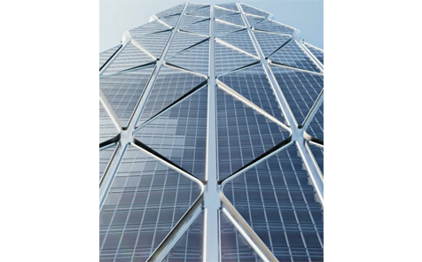 BIPV Solar Panels Glass Curtain Wall Building Modern Exterior