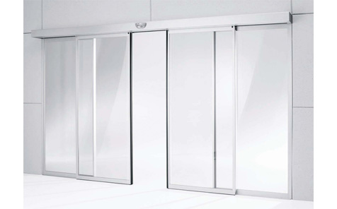 Hot Sale Aluminum Door With Automatic Double Sliding Glass Door