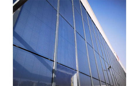 BIPV Solar Panels Glass Curtain Wall Building Modern Exterior