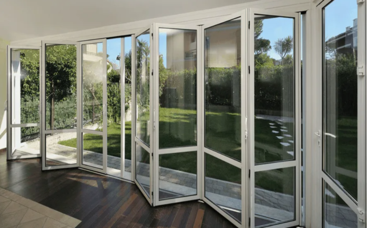 Easy To Install Tempered Glass Residential Electric Sliding Door