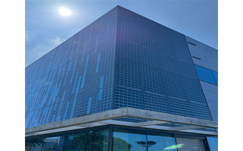 BIPV Solar Panels Glass Curtain Wall Building Modern Exterior