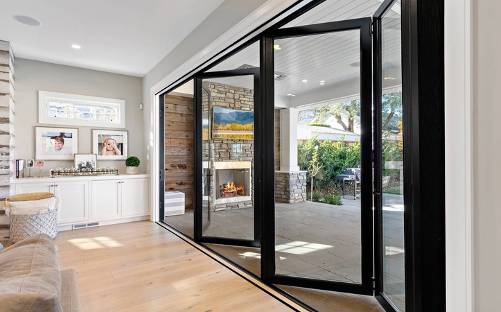 High Repurchase Glass Doors Interior Bi-folding Aluminum Doors