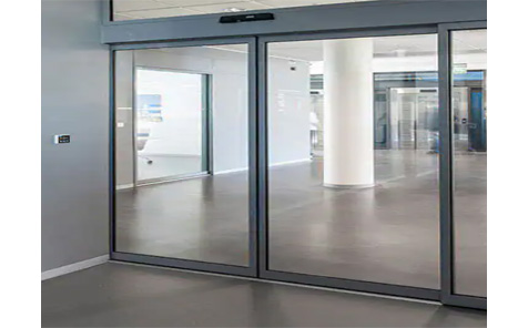 Commercial Electric Induction Aluminum Sliding Double-Open Glass Entrance Door