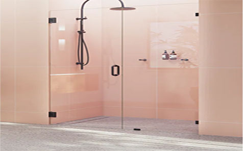 Framless Tempered Glass Shower Room Swing Doors