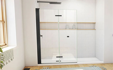 Framless Tempered Glass Shower Room Swing Doors