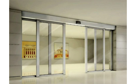 High Quality Aluminum Double Tempered Glass Electric Sliding Door Energy Saving And Environmental Protection