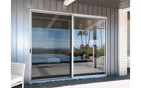 High Quality Aluminum Double Tempered Glass Electric Sliding Door Energy Saving And Environmental Protection