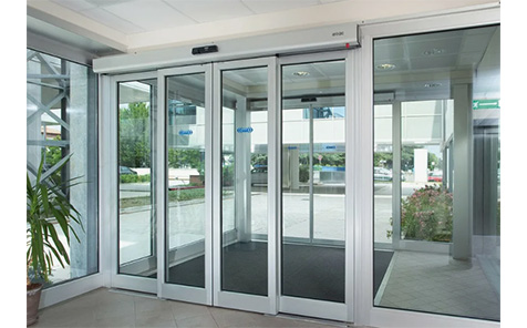 Easy To Install Tempered Glass Residential Electric Sliding Door