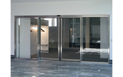 Easy To Install Tempered Glass Residential Electric Sliding Door