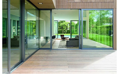 Easy To Install Tempered Glass Residential Electric Sliding Door