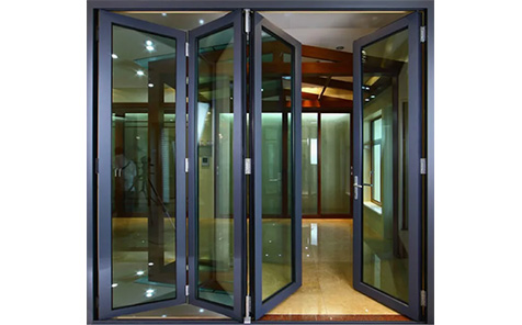 High Quality New Customizable Soundproof Aluminum Alloy Electric Glass Folding Door